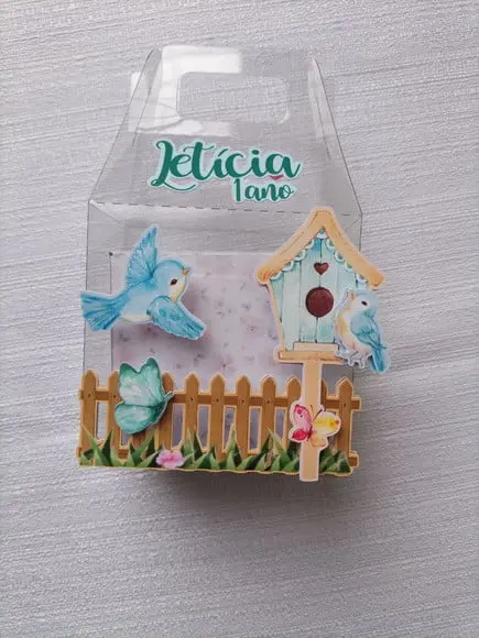Maletinha de Acetato Jardim Encantado