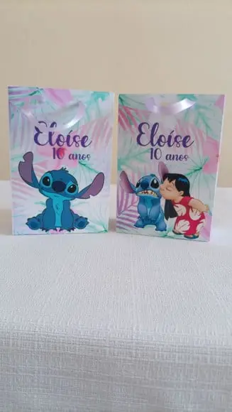 Mini Sacolinhas Lilo e Stitch