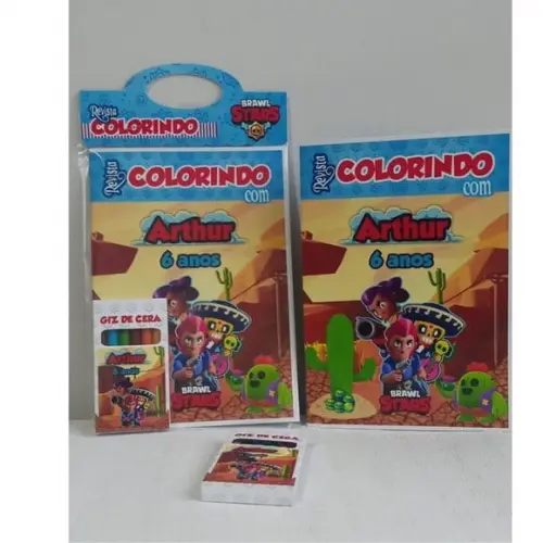 Revistinha para Colorir Brawl Stars