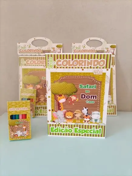 Revistinha para Colorir Safari ( Varios Temas )