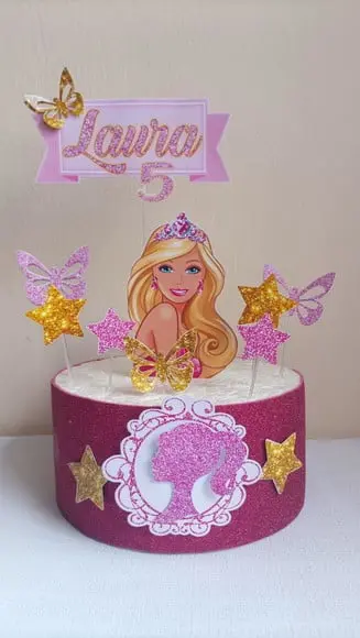 Topo de Bolo Barbie