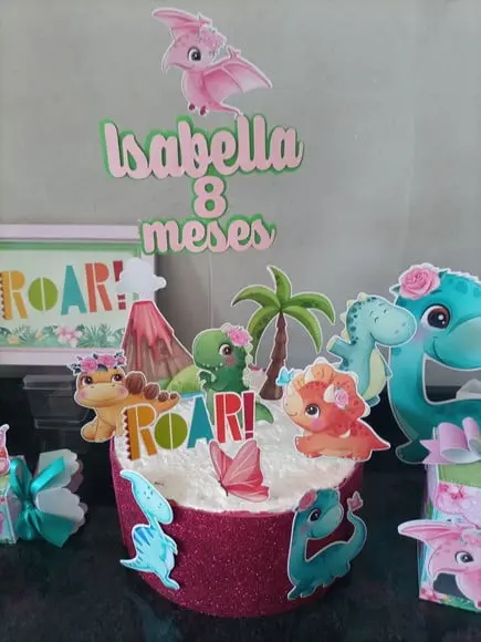 Topo de Bolo Dinossauros ( Vários Temas