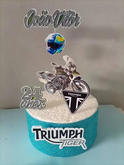 Topo de Bolo Motos Vários Temas