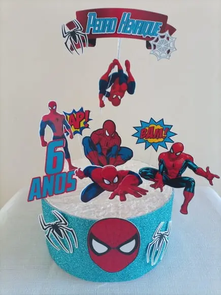 Topo de Bolo Super Heróis