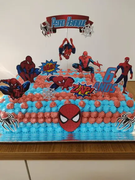 Topo de Bolo Super Heróis
