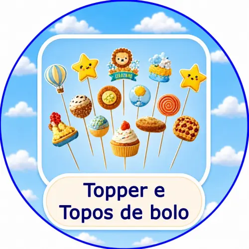 topos de bolo e toppers