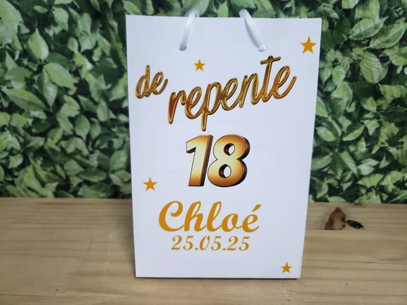 18 Anos Sacola Personalizada Pronta Entrega