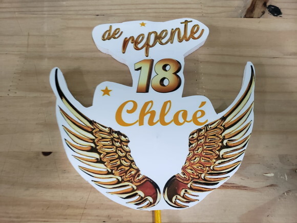 18 Anos Topo de Bolo Personalizado Pronta Entrega