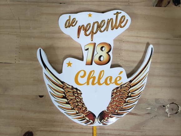 18 Anos Topo de Bolo Personalizado Pronta Entrega