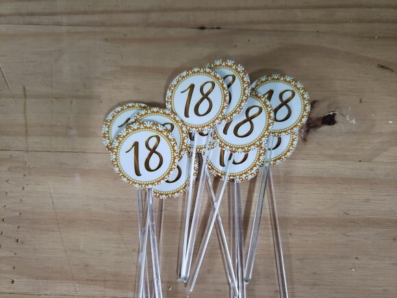 18 Anos Topper para Docinhos Pronta Entrega