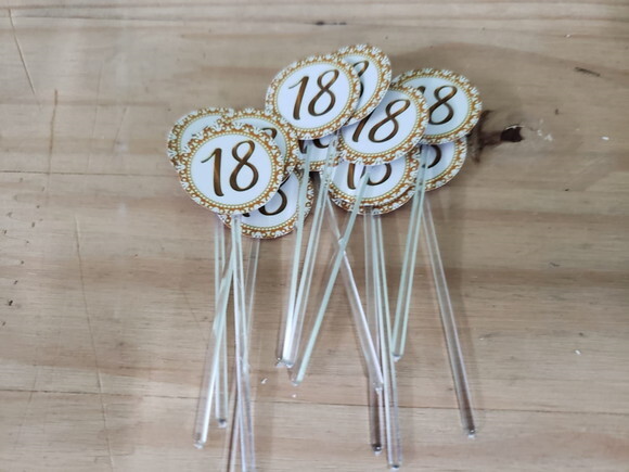 18 Anos Topper para Docinhos Pronta Entrega