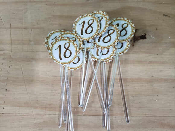 18 Anos Topper para Docinhos Pronta Entrega