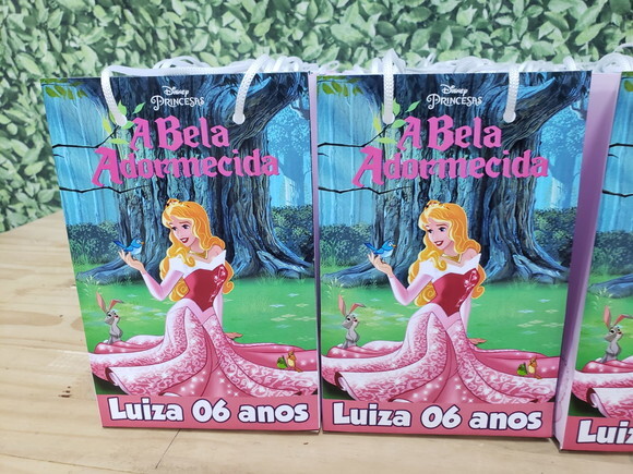 a Bela Adormecida Sacola Personalizada Pronta Entrega