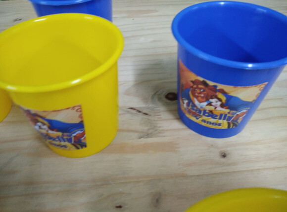 a Bela e a Fera Baldinho Personalizado Pronta Entrega