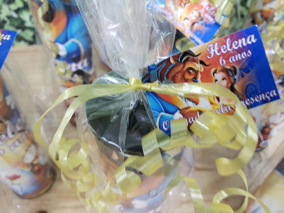 a Bela e a Fera Lembrancinha Pega Varetas Personalizada