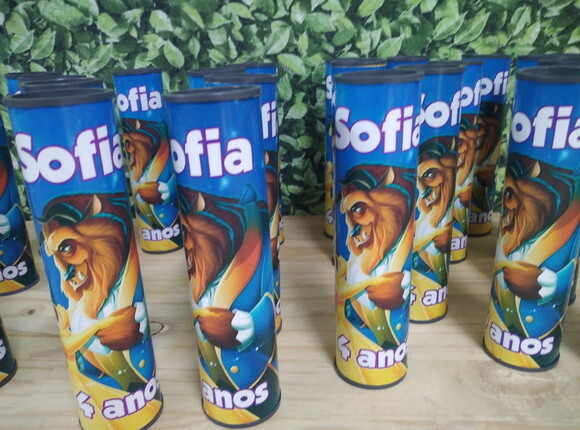 a Bela e a Fera Lembrancinha Pega Varetas Personalizada