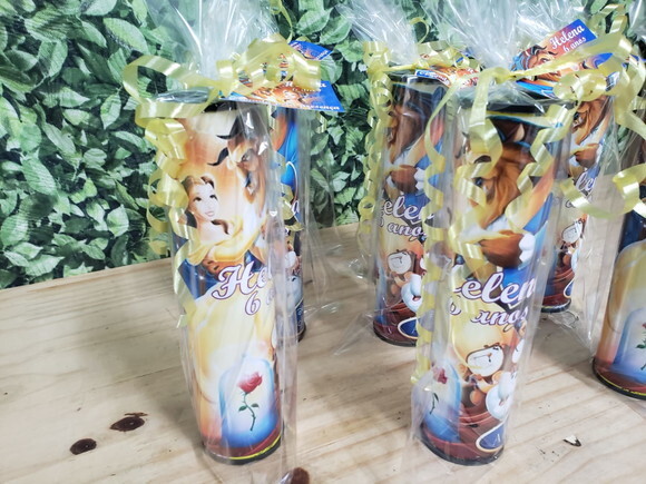 a Bela e a Fera Lembrancinha Pega Varetas Personalizada