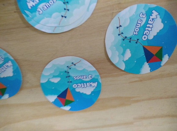 Adesivos 5 cm Todos Temas Personalizados Pronta Entrega
