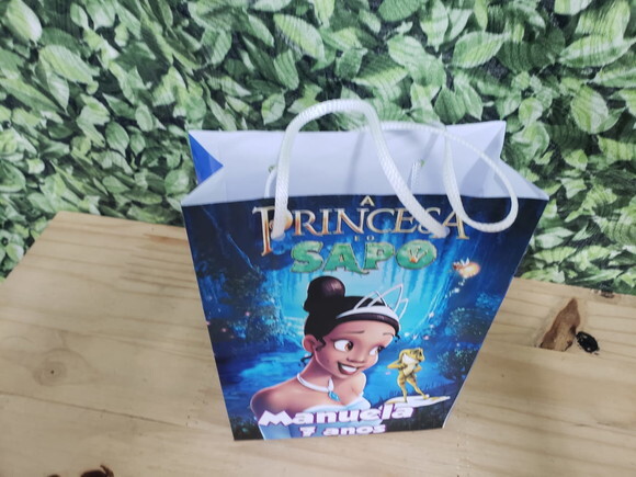 a Princesa e o Sapo Sacola Personalizada Pronta Entrega