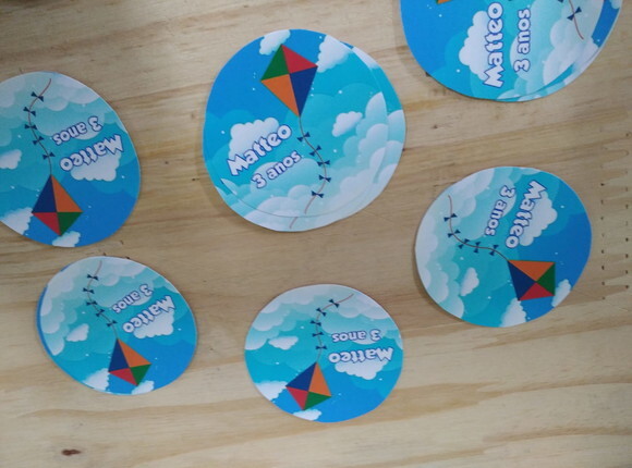Adesivos 5 cm Todos Temas Personalizados Pronta Entrega