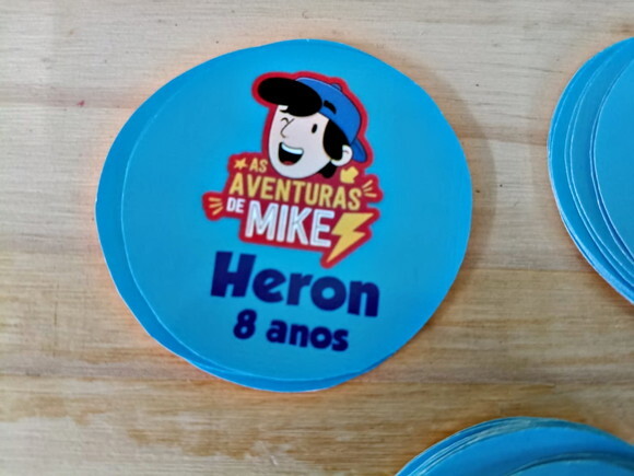 Adesivos as Aventuras de Mike Adesivos 5 cm Personalizados