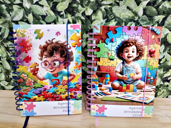Agenda Autismo 2026 - Personalizada Pronta Entrega