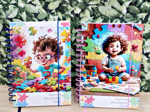Agenda Autismo 2026 - Personalizada Pronta Entrega