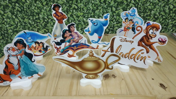 Aladdin Kit de Mesa 9 Peças Pronta Entrega