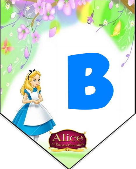 Alice no País das Maravilhas Varal Personalizado