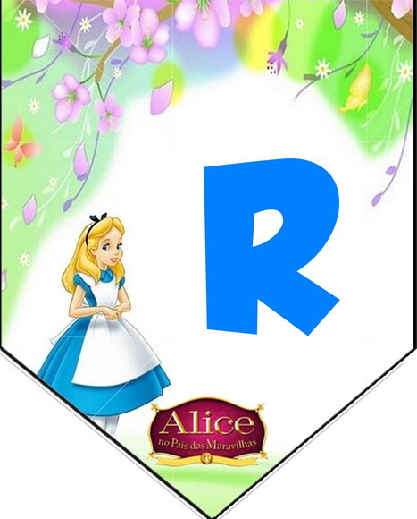 Alice no País das Maravilhas Varal Personalizado