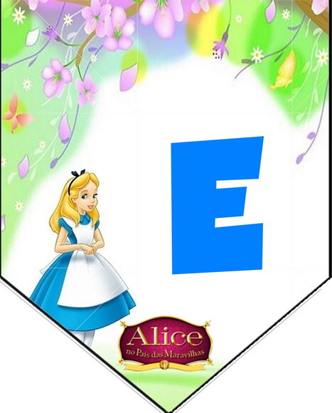 Alice no País das Maravilhas Varal Personalizado