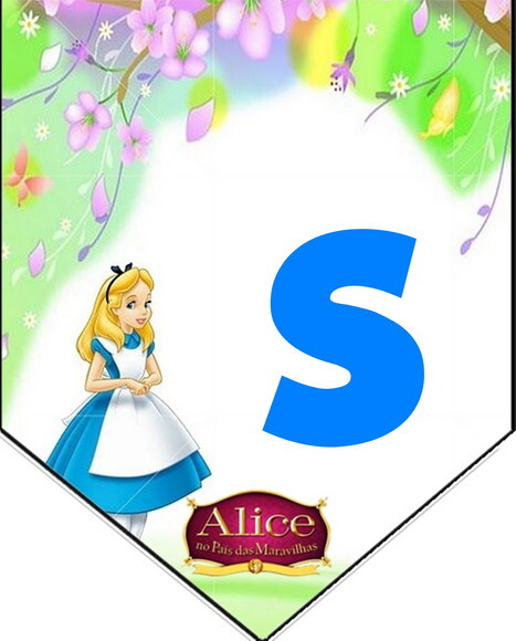Alice no País das Maravilhas Varal Personalizado