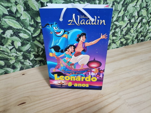 Alladim Disney Sacola Personalizada Pronta Entrega