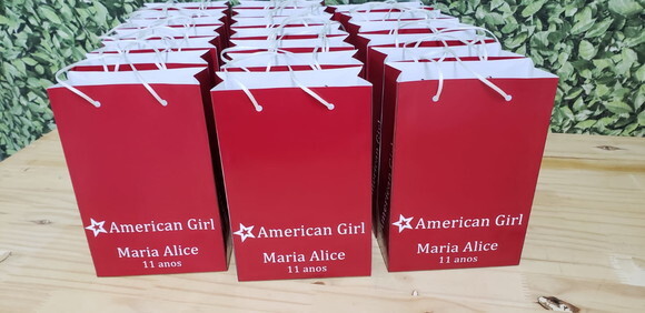 American Girl Sacola Personalizada Pronta Entrega