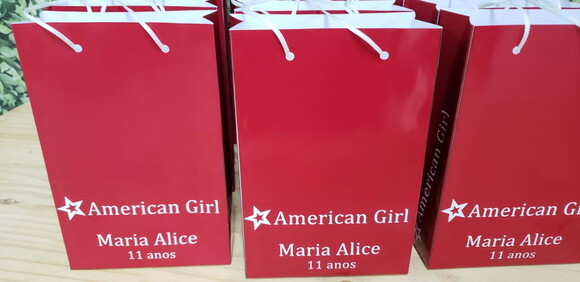 American Girl Sacola Personalizada Pronta Entrega