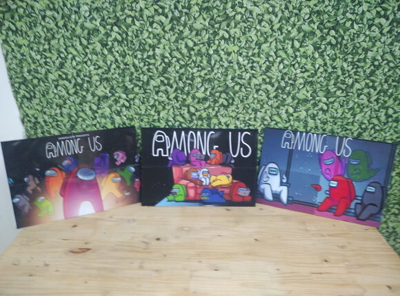 Among Us Kit de Parede 3 Peças Pronta Entrega