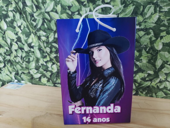 Ana Castela Boiadeira Sacola Personalizada Pronta Entrega