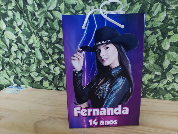 Ana Castela Boiadeira Sacola Personalizada Pronta Entrega