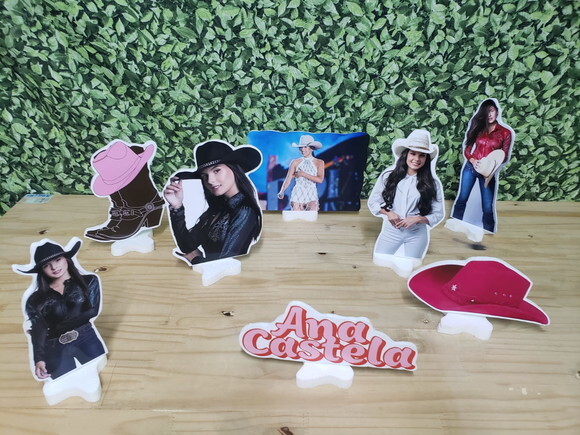 Ana Castela Kit Displays de Mesa 8 Peças Pronta Entrega