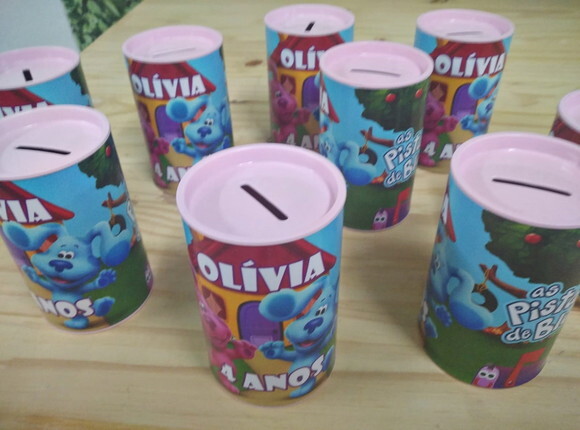 as Pistas da Blue Cofrinho Personalizado Pronta Entrega