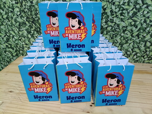 as Aventuras de Mike Sacola Personalizada Pronta Entrega
