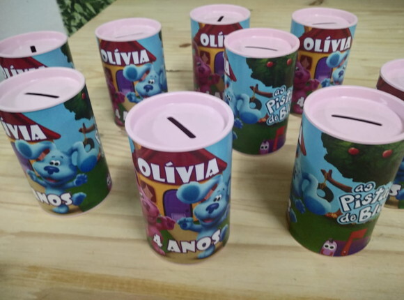 as Pistas da Blue Cofrinho Personalizado Pronta Entrega