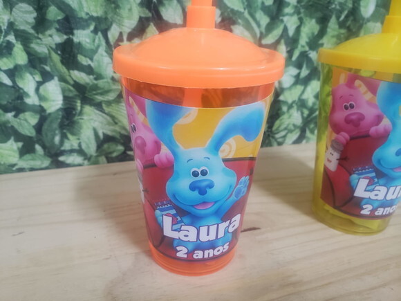 as Pistas da Blue Copo Canudo Personalizado Pronta Entrega