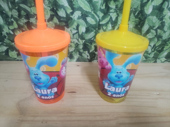 as Pistas da Blue Copo Canudo Personalizado Pronta Entrega
