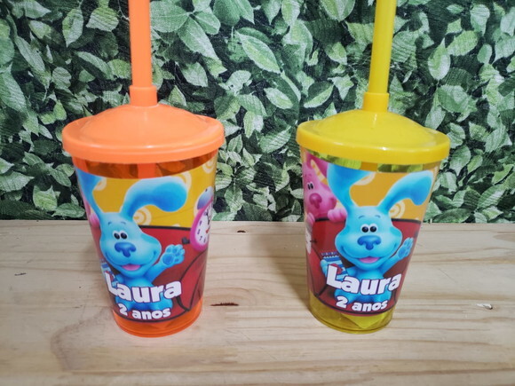 as Pistas da Blue Copo Canudo Personalizado Pronta Entrega