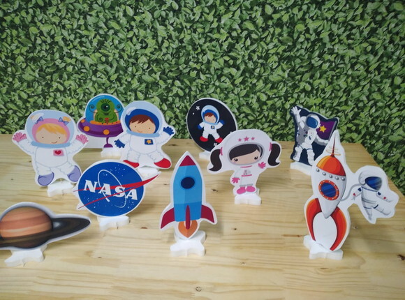 Astronauta Kit Displays de Mesa 10 Unidades Pronta Entrega