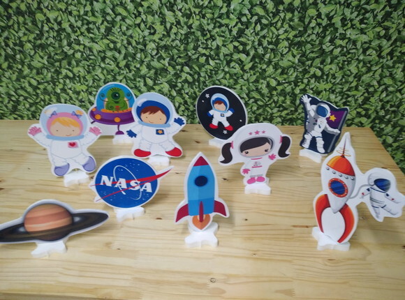 Astronauta Kit Displays de Mesa 10 Unidades Pronta Entrega