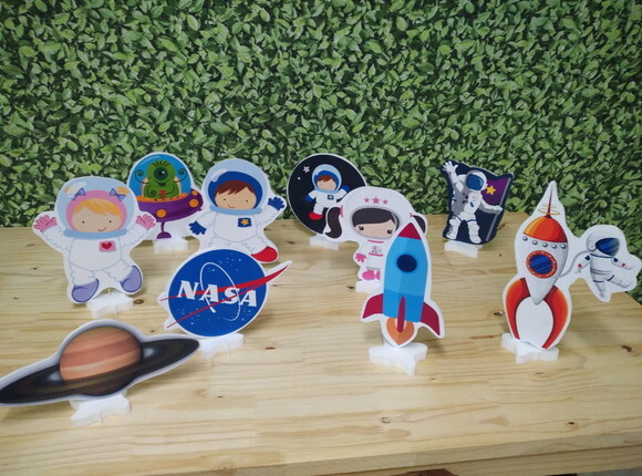 Astronauta Kit Displays de Mesa 10 Unidades Pronta Entrega