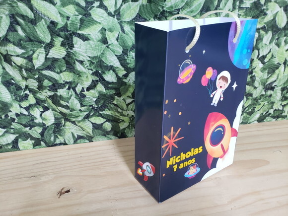 Astronauta Sacola Personalizada Pronta Entrega