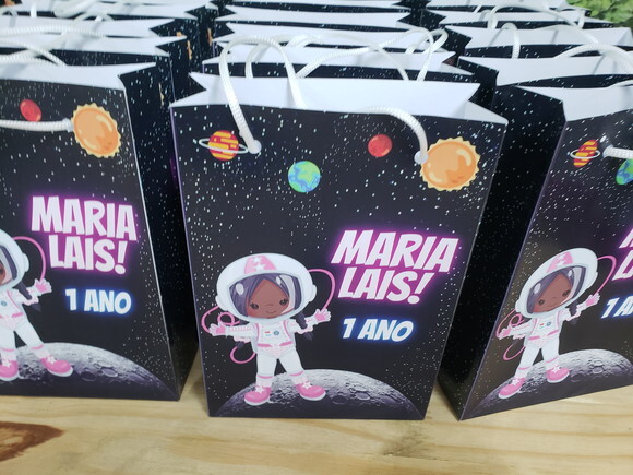 Astronauta Sacola Personalizada Pronta Entrega